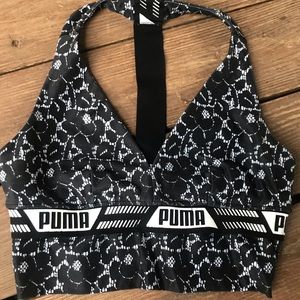 Puma Black & White Active Bra